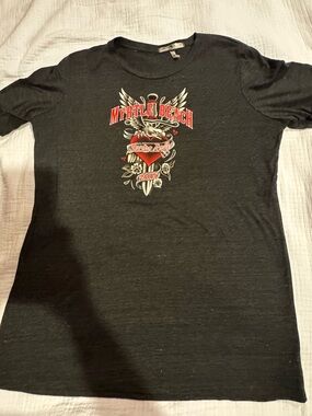Myrtle Beach Bike Week 15’ Black Women’s Tshirt SZ 2X Arrow Design Hot Leathers